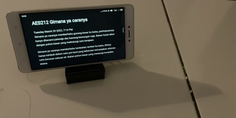 AES212 Gimana ya caranya