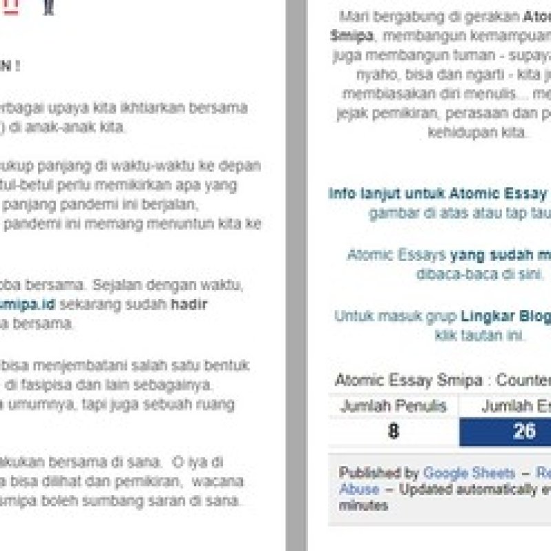 AES008 Kerennya Atomic Essay