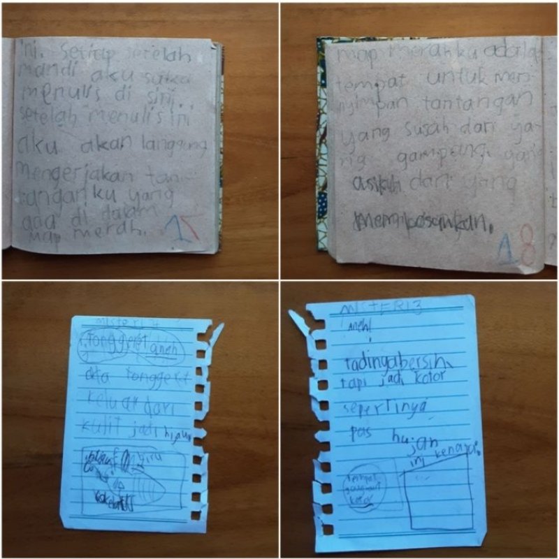 AES05 - Buku Harian, Map Merah dan Tonggeret Aneh