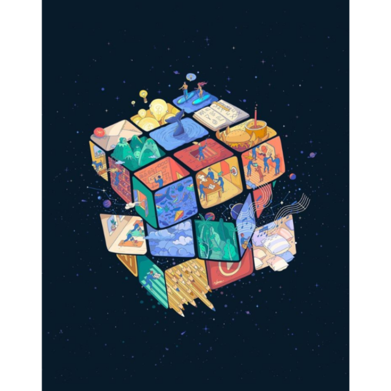 AES72 Rubik-ku dan Puzzle Anakku