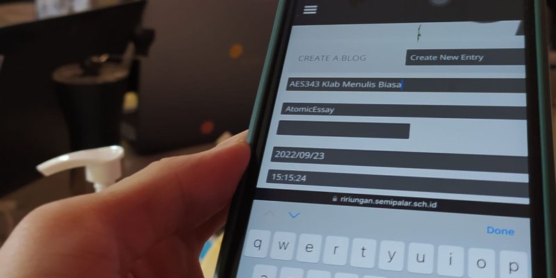 AES029 Klab Menulis Biasa: Menjawab Tantangan Kak Mamat