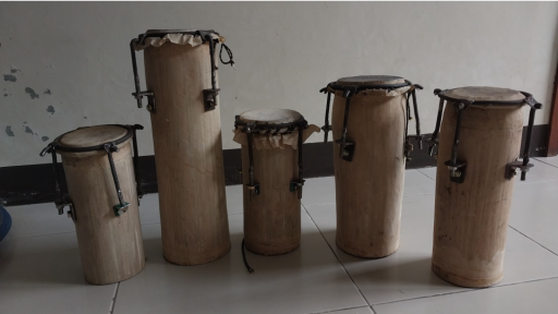 AES9 workshop proyek Kendang bambu