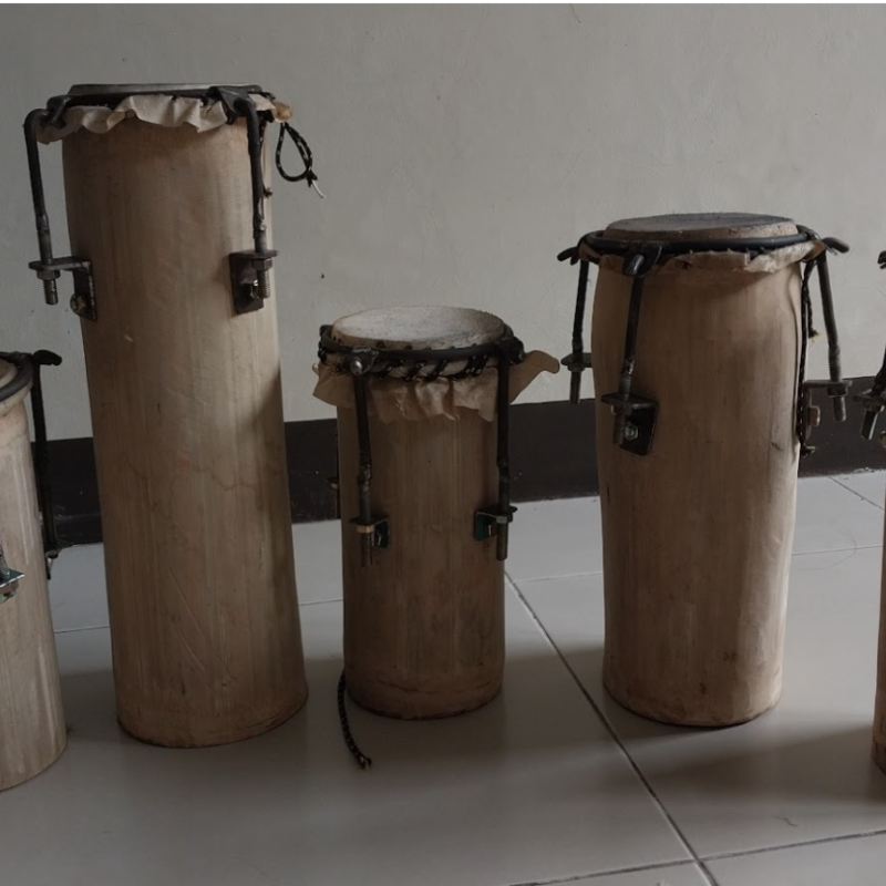 AES9 workshop proyek Kendang bambu