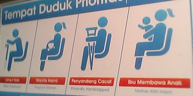 AES 003 - Bangku Prioritas Transportasi Umum