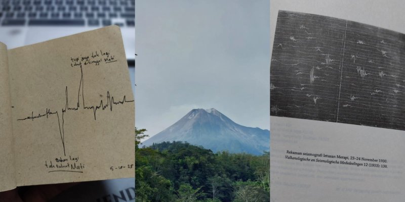 AES 87 Detak, Merapi, Seismograf, dan Mandala