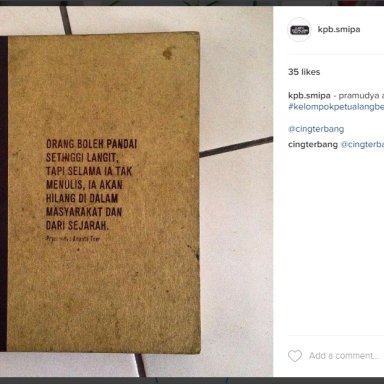 Menulis - Pramoedya