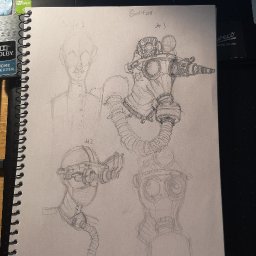 Desain Sketsa Kasar Karakter Komik 